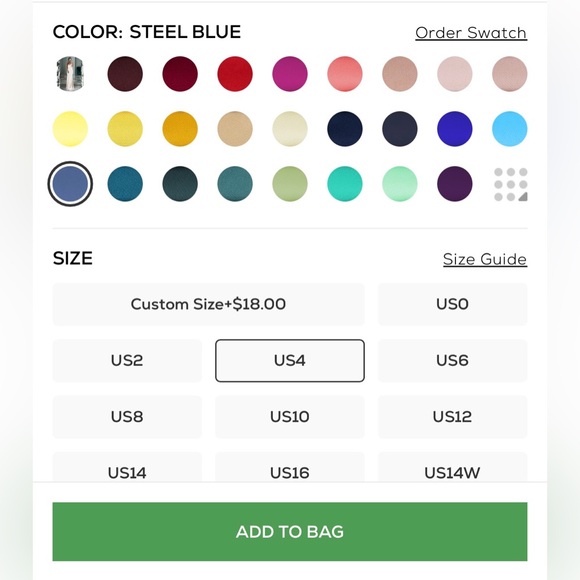 NEW IN BAG Blue Satin Bridesmaid Dress - Picture 5 of 6